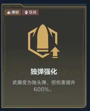 高价值强化卡：独弹强化